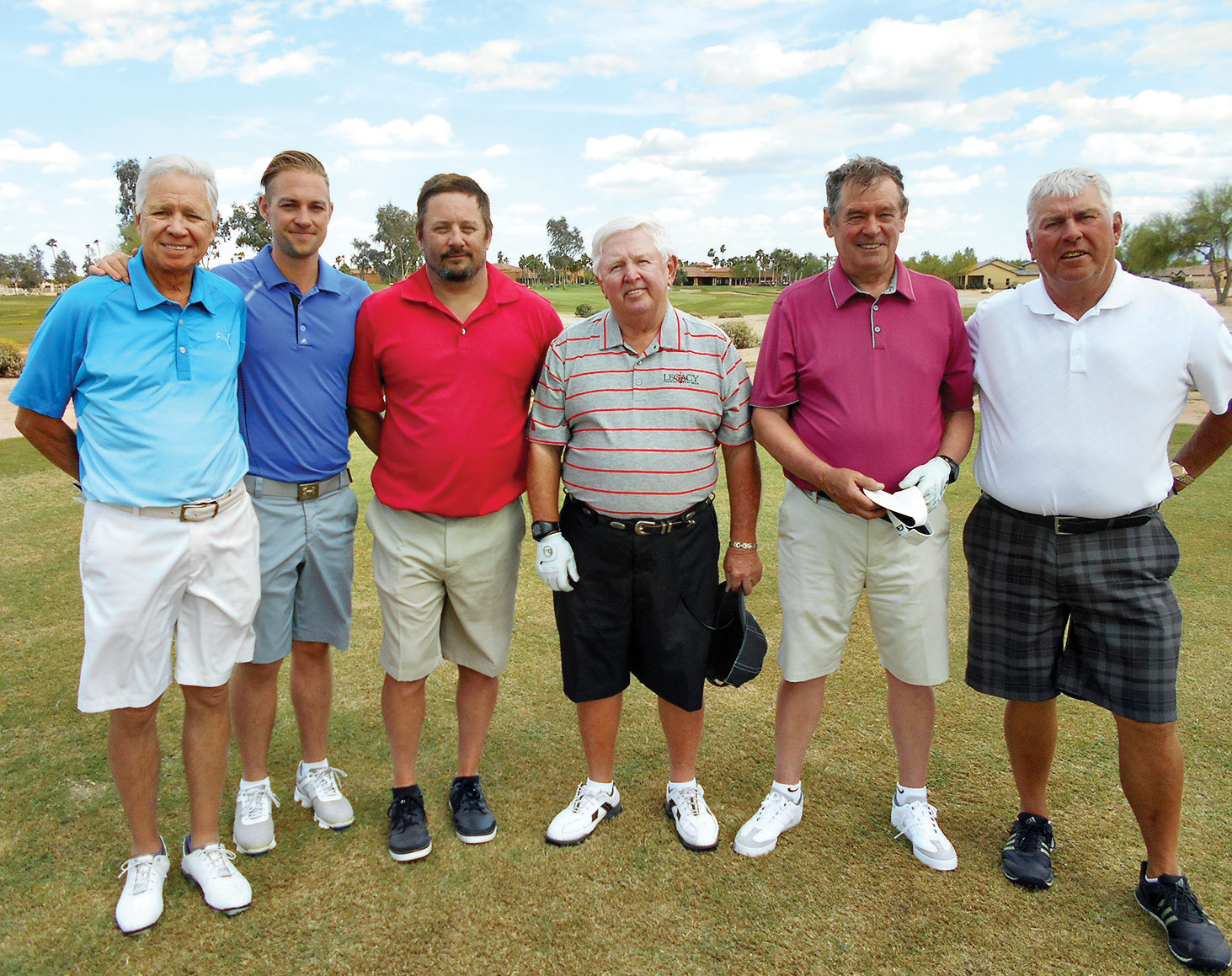 Member-Guest Match Play Format Flight Winners, left to right: Jim Haas, Andrew Haas, Mark Schaffer, Bill Schaffer, Bruce Grout and John Birds