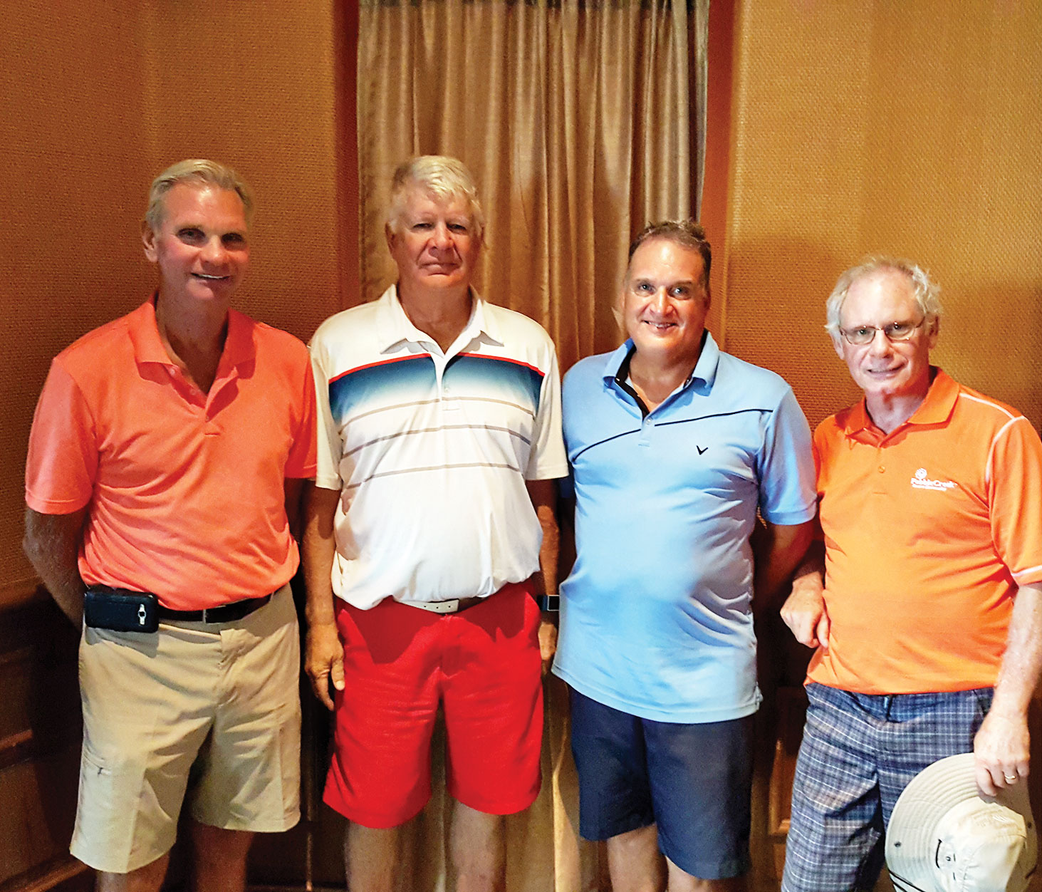 2016 AGA Scramble Net Qualifiers, left to right: Dave Korba, John Stergulz, Michael Molinari and Skip Holmes