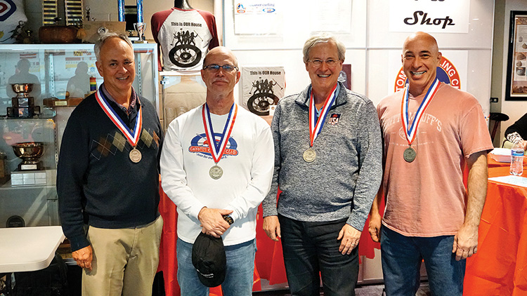 Team LeClair (left to right): Bob LeClair, Greg Gallagher, Jeff Baird, and Tom Danielson