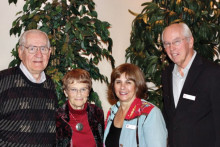 PebbleCreek Community Church welcomed new members in a service on December 14, 2014; left to right are Hal and Judy Merwald and Paul and Gloria Alex.