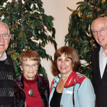 PebbleCreek Community Church welcomed new members in a service on December 14, 2014; left to right are Hal and Judy Merwald and Paul and Gloria Alex.