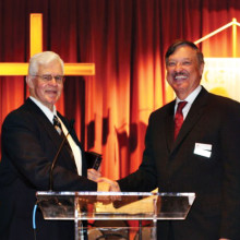 Steve Kirk, Chairman of the Elder Board (left), and Pastor Dennis Kizziar.