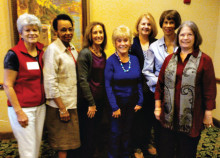 Left to right: Jane Sweet, Tessie Sharp, Sandy Mednick, Joey Arnold, Penny Cooper, Bonita Sims and Geraldine Albright.