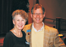 Cathy Lindstrom and Reverend Dr. John Dorhauer