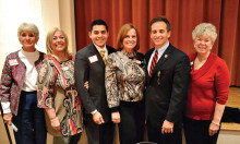 Left to right: Anne Gregerson, vice president, Bari Cavello, secretary, House Majority Leader Steve Montenegro, Linda Migliore, president, House Ways and Means Chair Darin Mitchell and Sue Harrison, immediate past president.