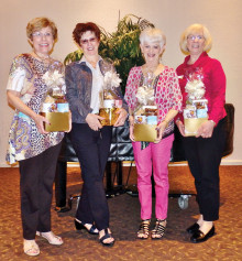 Left to right are some of the Past Presidents of Kare Bears: Rayma Scalzo, Patti Wegehaupt, Laura Measles and Arlis Legler.