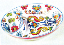 Artfully designed Chip and Dip plate by Jan Dietman.