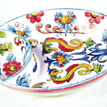 Artfully designed Chip and Dip plate by Jan Dietman.