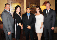 Left to right: Councilman Stipp, Councilwoman Lauritano, Robert Garcia, Councilwoman Osborne and Ray Hadden