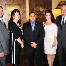 Left to right: Councilman Stipp, Councilwoman Lauritano, Robert Garcia, Councilwoman Osborne and Ray Hadden