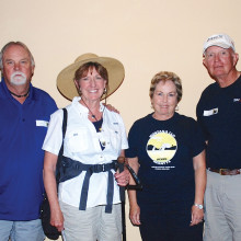 First Place Palms, left to right: Gary and Lynn Havens, Betty and James Thompson