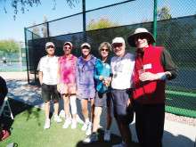 Left to right: Randy McConaughey, Marty McAllister, Bonnie Elliot, Mary McConaughey, Dave Henry and Dan Schimmelpfennig.