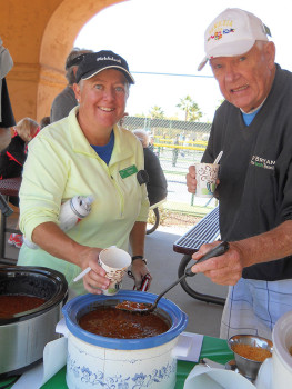 Chili gold medalist Renee DeLassus who won with her Dinkin Good Chili.