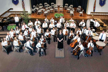 The West Valley Youth Orchestra under the direction of Claire Gordon.