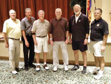 Member-Member Flights One through Three, left to right: Bill McKinney, Jim Tratz, Ron Hansen, Marty Schlotthauer, Ed Stadjuhar and Dave Hokaj