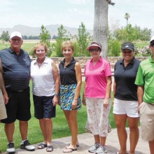 Left to right, Closest to the Pin (men): Jerrel Lampkin and Barry Stauffer; Closest to the Pin (women): Rosemary Kurtz; Longest Drive (women) Linda Smith; Closest to the Pin (women) Valerie Bobigian; Longest Putt (women) Sonya Wolcott; Longest Drive (men) Luke Delgado
