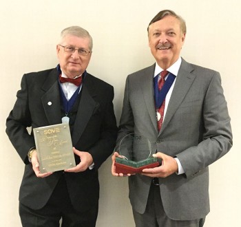 Steve Kirk won the Founders Miles Award while Jim Rains won the Best Paper of the Year Award.