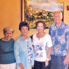 PC Singers audition committee: Norleen Shelton, Nancy Gustafson, Gail Kennedy and Ron Glynn. Absent: Bev Griggs