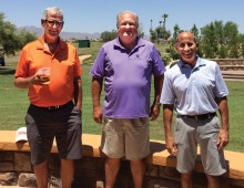 Net Winners, left to right: Dennis Thelen, Steve Straley and Edward Boehm; not pictured: Bob LeClair