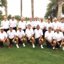 Left to right, back row: Joe Little, Larry Dick, Bob Millikan, Steve Pirner, Steve Straley, Chuck Veltri, Jerry Treece, Dean Bass and John Krasnan; front row: Al Chesky, Eric Lee, Bruce Carlyle, Lee Havener, Brian Maine, Butch Schoen and Howie Tiger
