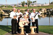 The Desert Rovers and friends will entertain at the 2015 Folk Festival on November 1. Left to right: Mike Caswell, Carl Halladay, Holly Carrier (sitting), Jim Peaper and Dave Silverstein