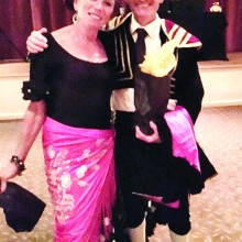 PebbleCreek Halloween Dance Winner Best Costume Couple Roberta Diles and John Donivan