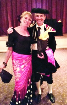 PebbleCreek Halloween Dance Winner Best Costume Couple Roberta Diles and John Donivan