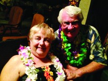 Marlene and Roger Hayes, co-hosts of the Luau Benefit Dinner held at their home