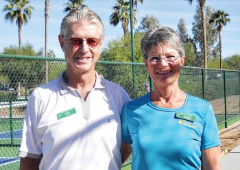 Outgoing 2015 President Mike Crabtree and wife Sandy. Both are tournament players and Sandy is co-captain of the Ladies’ Ladder.