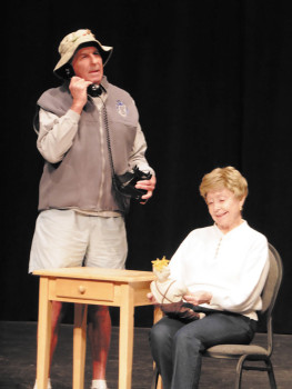 Newell Tarrant and Shirley Robinson as Norman and Ethel Thayer in PC Players production, On Golden Pond