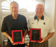 AGA Two-Man Scramble Champs Richard Jesko (left) and John Krasnan