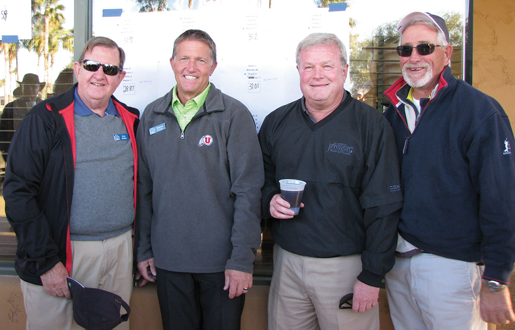 Beat the Pros – Winning Foursome, left to right: Rich Boden, Steve Smedley, Todd Christenson, Tom Wagner