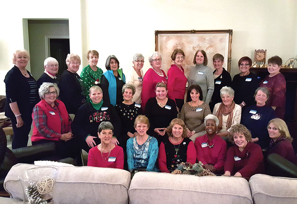 Twenty-six gals from Unit 8 celebrated Christmas at the home of Jane Holdcroft.