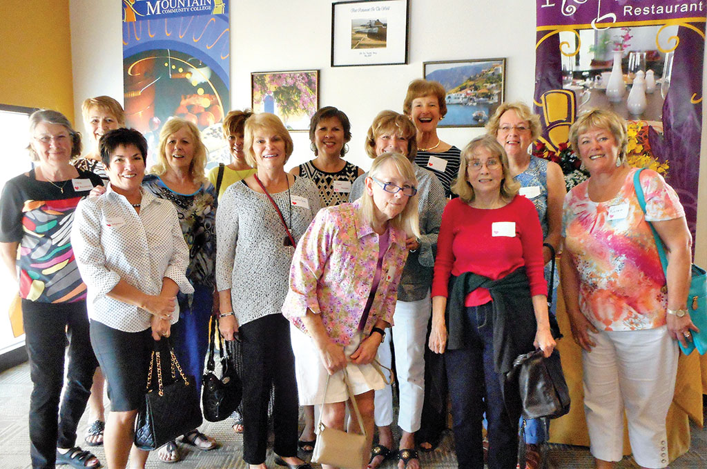 Attendees were (front row) Ann Brown; (second row) Debra Seymour, Carolyn Bates, Betty Tomtan and Linda Rouillard; (third row) Diane Buchanan, Esther West, Joanne Scherer, Brenda Michaels, Elna Friesen, Judy Sondag, Janice Adamek and Karen Grant-Linth. All in attendance voiced their appreciation to Betty Tomtan who acted as hostess for this event and made all the arrangements.