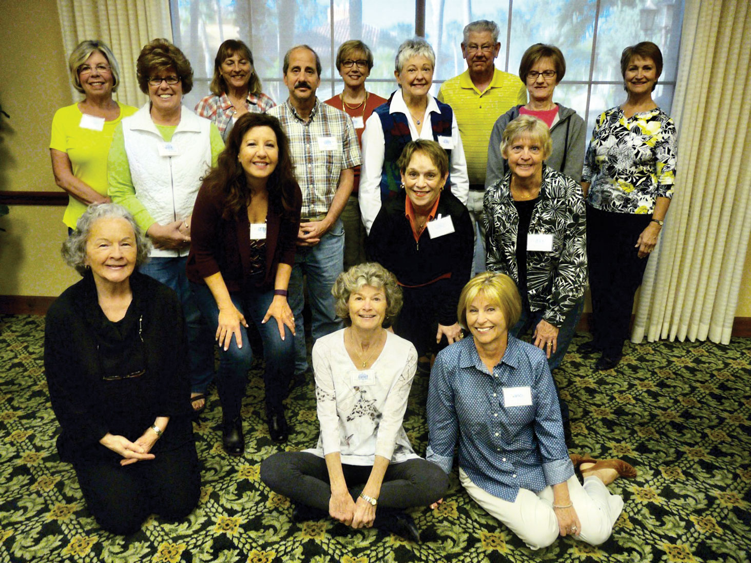 Back row: Joyce Roemersberger, Maria Murray, Linda Erkkila, Tom Roemersberger and Esther West; row 3: Susie Unklesbay, Sheldon Tencer, Jackie Havranek and Connie Snyder; row 2: Patti Hedgspeth, Leslie Lowery and Thelma Svoboda; front row: Instructors: Johanna Kaufman, Janet Day and Nancy Hume. Not pictured is Janis Korba, instructor.