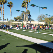Temperatures may have dipped during the height of the Winter Season, but the cold weather did not deter avid Bocce Ball players from showing up for Day and Night League competition. Regular Winter Season play ends on March 11.