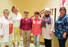 Left to right: Shawnee Robison, Judy Shaffer, Rhissa Pontrelli, Bobbie Ence, Judy Ashley and Kathy Weldon; photo by Anita Asp
