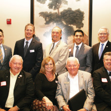 Back row, left to right: Darin Mitchell, Clint Hickman, Don Shooter, Steve Montenegro, Bill Montgomery; front row: Russell Pearce, Linda Migliore, Al Melvin, Royce Flora
