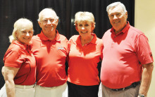 Flight 4 Winners, left to right: Kathleen Carney, Allen Carney, Sue White, Jerry White