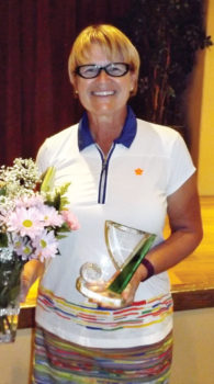 Kathy Hubert-Wyss, Runner-Up Club Champion, Most Birdies award and AWGA Medallion Low Gross Winner