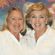 Member-Member First Place – Palms: Kathy Domagala (left) and Karen O’Grady