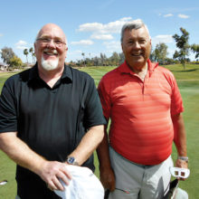Member-Guest Traditional Format Overall Winners, left to right: Andy Ogens and Jerry White