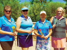 Club Officers: Jackie Voccola, treasurer, Melissa D’Onofrio, secretary, Patty Greene, vice-president, Lynn Bishop-Pidcock, president