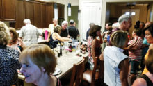 Neighbors brought their favorite ice cream toppings to the Gillum’s home.