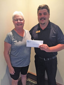 Claudia Lancaster is the lucky winner of the July PebbleCreek comment card prize drawing!
