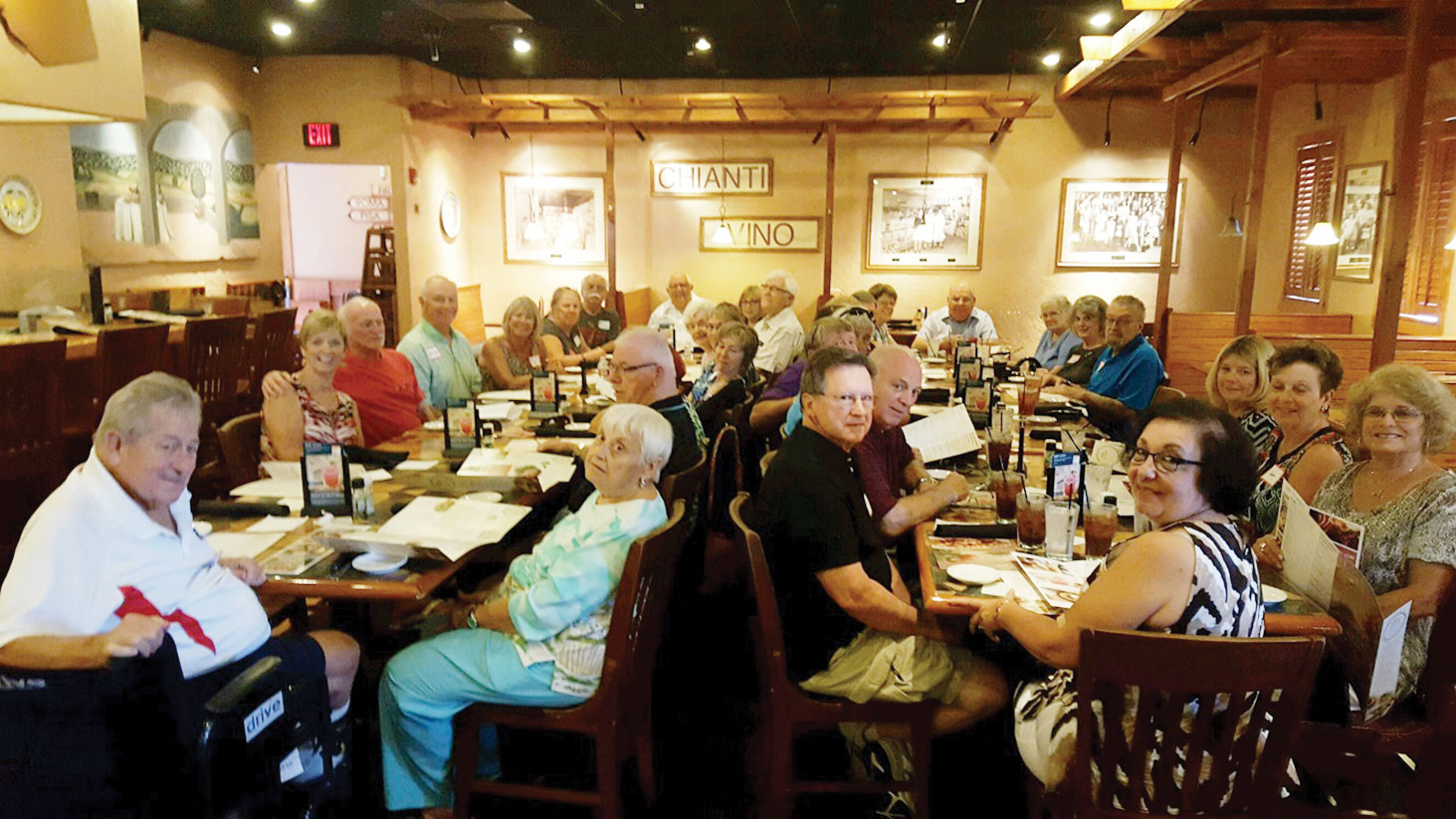 Italian—American Club had their July luncheon meeting at Carrabba’s Italian Restaurant.