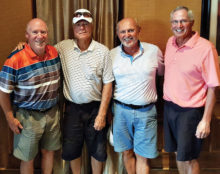 2016 AGA Gross and Senior Gross Qualifiers, left to right: John Krasnan, Rich Jesko, Wayne Gearig and John Curtin