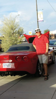 PebbleCreek Car Club member Bernie Babcock participating in the Buckeye car show Sangria and Shopping on October 8.