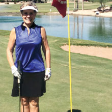 Cherrie Pierson had a hole-in-one on Palms No. 8.