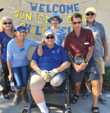 Board members Judy Ruck, Lil Wattenberg, Carl Schatz, Alice Neuwirth, Mark Frumkin and Steve Shaffer welcome Sun City Grand on November 13.